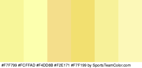 #F7F799 #FCFFAD #F4DD8B #F2E171 #F7F199 #FCF9B8 Colors