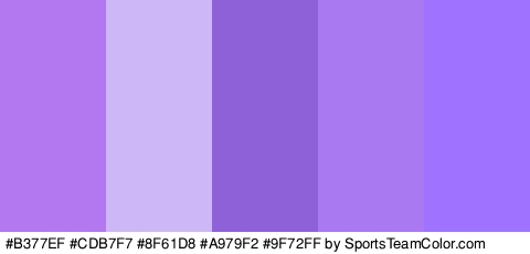 #B377EF #CDB7F7 #8F61D8 #A979F2 #9F72FF Colors