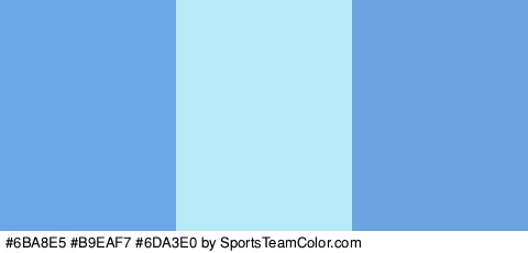 #6BA8E5 #B9EAF7 #6DA3E0 Colors