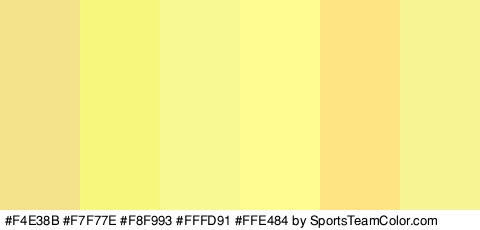 #F4E38B #F7F77E #F8F993 #FFFD91 #FFE484 #F7F494 Colors