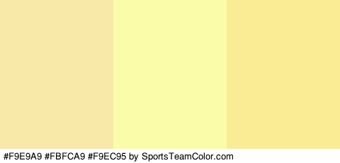 #F9E9A9 #FBFCA9 #F9EC95 Colors