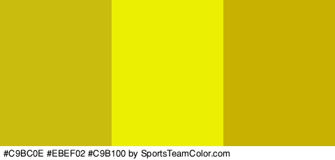 #C9BC0E #EBEF02 #C9B100 Colors