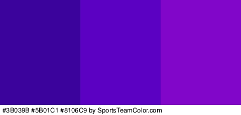 #3B039B #5B01C1 #8106C9 Colors