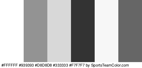 #FFFFFF #939393 #D8D8D8 #333333 #F7F7F7 #666666 Colors