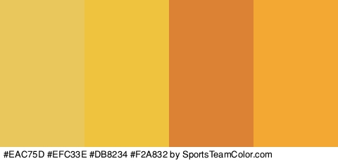 #EAC75D #EFC33E #DB8234 #F2A832 Colors