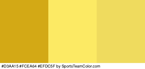 #D3AA15 #FCEA64 #EFDC5F Colors