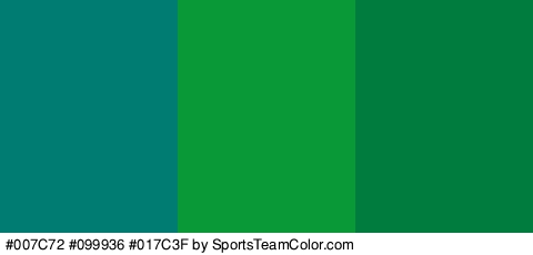 #007C72 #099936 #017C3F Colors