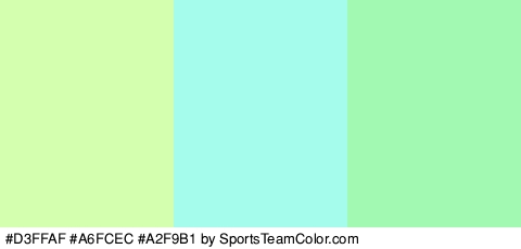 #D3FFAF #A6FCEC #A2F9B1 Colors