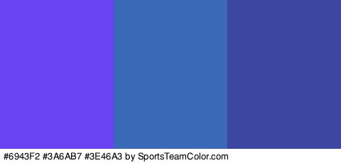 #6943F2 #3A6AB7 #3E46A3 Colors