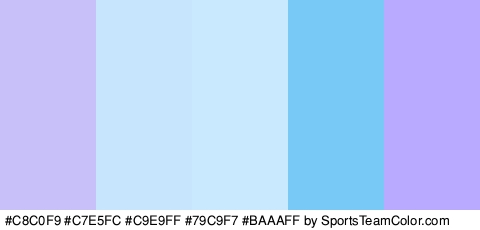 #C8C0F9 #C7E5FC #C9E9FF #79C9F7 #BAAAFF Colors