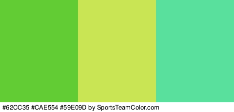 #62CC35 #CAE554 #59E09D Colors