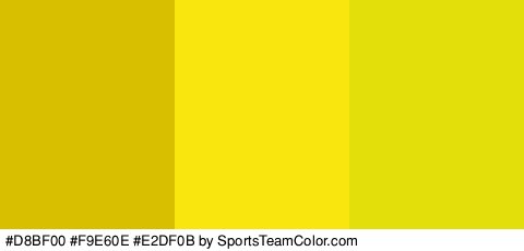 #D8BF00 #F9E60E #E2DF0B Colors