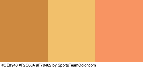 #CE8940 #F2C06A #F79462 Colors