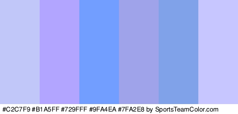 #C2C7F9 #B1A5FF #729FFF #9FA4EA #7FA2E8 #C8C6FF Colors