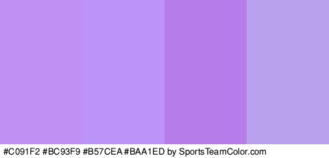 #C091F2 #BC93F9 #B57CEA #BAA1ED Colors