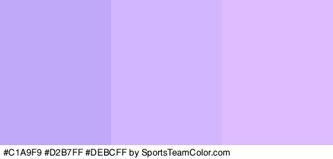 #C1A9F9 #D2B7FF #DEBCFF Colors