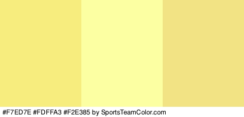 #F7ED7E #FDFFA3 #F2E385 Colors