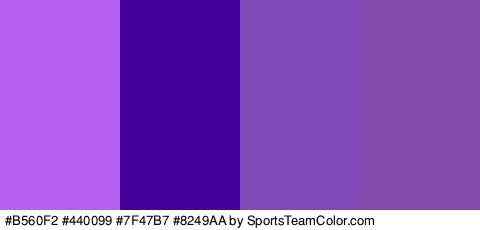 #B560F2 #440099 #7F47B7 #8249AA Colors