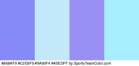 #868AF9 #C2E8F9 #9A90F4 #A5EDFF Colors