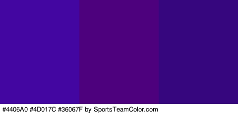 #4406A0 #4D017C #36067F Colors