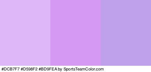 #DCB7F7 #D598F2 #BD9FEA Colors