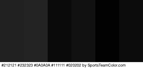 #212121 #232323 #0A0A0A #111111 #020202 #0C0C0C Colors