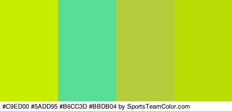 #C9ED00 #5ADD95 #B6CC3D #BBDB04 Colors