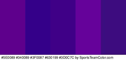 #5E0089 #340089 #3F0087 #630199 #3D0C7C Colors