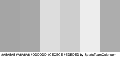 #A5A5A5 #A8A8A8 #DDDDDD #CECECE #EDEDED #ADADAD Colors