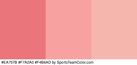 #EA757B #F7A2A0 #F4B6AD Colors