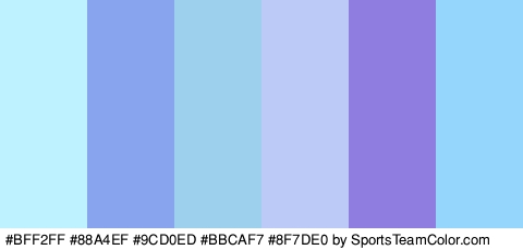 #BFF2FF #88A4EF #9CD0ED #BBCAF7 #8F7DE0 #94D6FC Colors