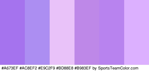 #A673EF #AC8EF2 #E9C2F9 #BD88E8 #B983EF #DCAFFF Colors