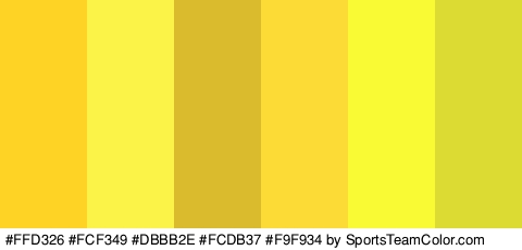 #FFD326 #FCF349 #DBBB2E #FCDB37 #F9F934 #DBDB34 Colors