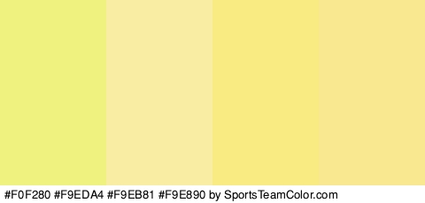 #F0F280 #F9EDA4 #F9EB81 #F9E890 Colors