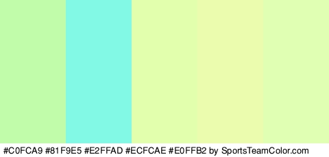 #C0FCA9 #81F9E5 #E2FFAD #ECFCAE #E0FFB2 Colors