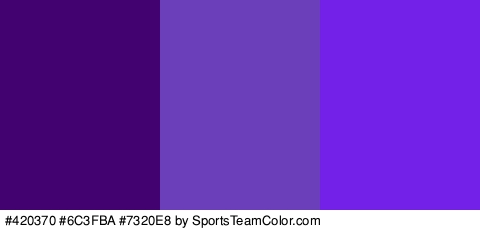 #420370 #6C3FBA #7320E8 Colors