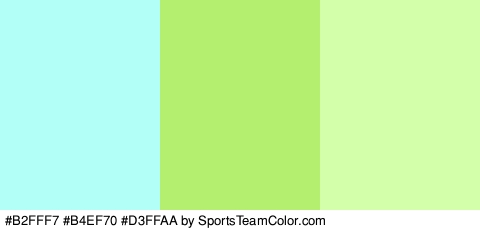 #B2FFF7 #B4EF70 #D3FFAA Colors