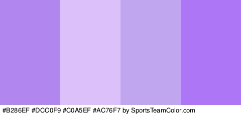 #B286EF #DCC0F9 #C0A5EF #AC76F7 Colors