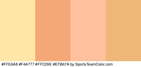 #FFE6A8 #F4A777 #FFC09E #EFB67A Colors