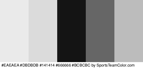 #EAEAEA #DBDBDB #141414 #666666 #BCBCBC Colors