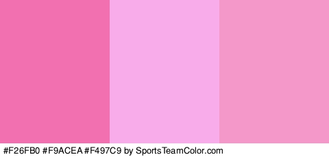 #F26FB0 #F9ACEA #F497C9 Colors