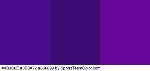 #4B0C8E #3B0A72 #680699 Colors