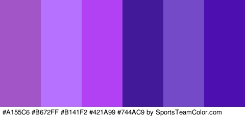 #A155C6 #B672FF #B141F2 #421A99 #744AC9 #4D0FAF Colors