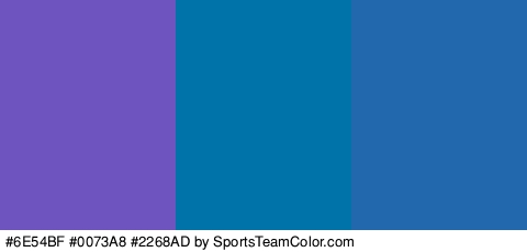 #6E54BF #0073A8 #2268AD Colors