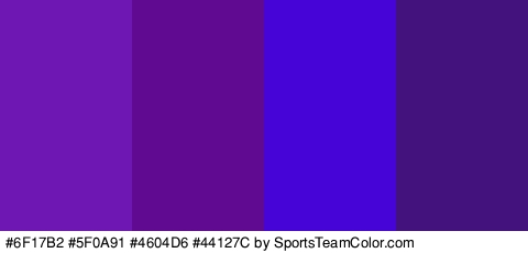 #6F17B2 #5F0A91 #4604D6 #44127C Colors