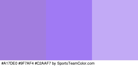 #A17DE0 #9F7AF4 #C2AAF7 Colors