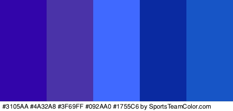 #3105AA #4A32A8 #3F69FF #092AA0 #1755C6 Colors