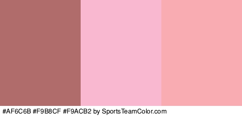 #AF6C6B #F9B8CF #F9ACB2 Colors