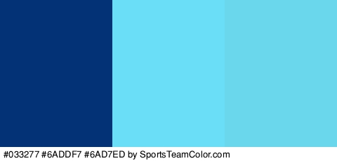 #033277 #6ADDF7 #6AD7ED Colors