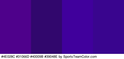 #4E028C #31066D #40009B #39048E Colors